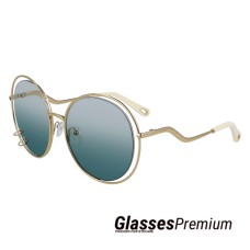 Chloe Wendy CE153S | Gafas de sol doradas con grandiente azul