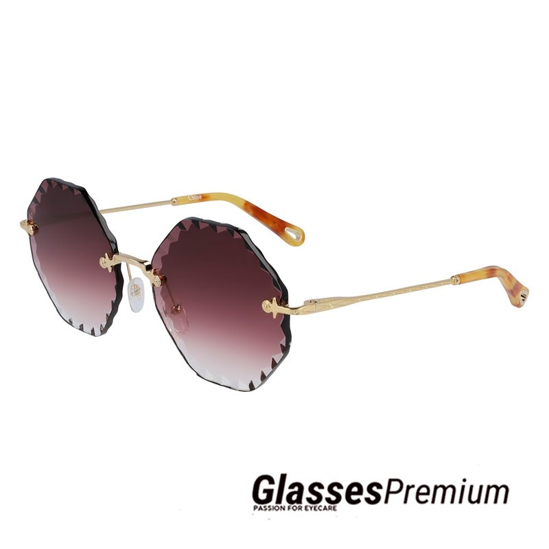 Chloé - Gafas de sol octagonales de mujer con lente purpura - chloe-CE143S-5818-840