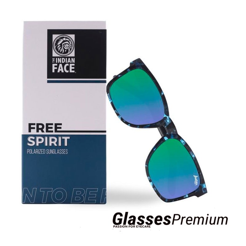 Las mejores gafas de sol polarizadas the indian face Free Spirit Blue Tortoise / green 