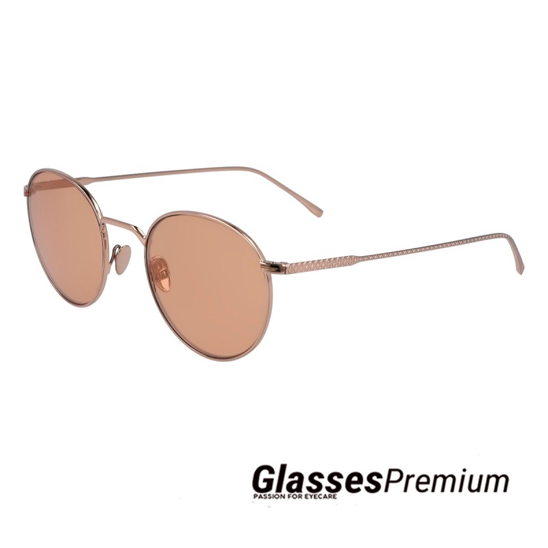 Gafas de sol Lacoste mujer redondas con montura metálica utrafina rosa