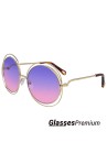 Lentes de sol Chloé | The carlinas sunglasses con cristal purpura, montura dorada y patillas havana