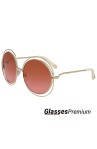 Gafas de sol redondas con lente rosa brick rose | CHLOÉ CE114SD-5818-867