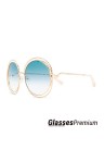 Chloé | Gafas de sol de mujer redondas con cristales azules