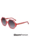 Chloé | Gafas de sol hexagonales rojas Chloe CE3618S-613