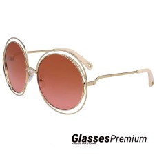 Gafas de sol redondas con lente rosa brick rose | CHLOÉ CE114SD-5818-867