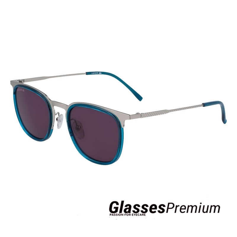 L225S gafas lacoste azules y plateadas 