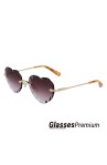 Chloe - Gafas de sol con lente violeta y montura de corazon